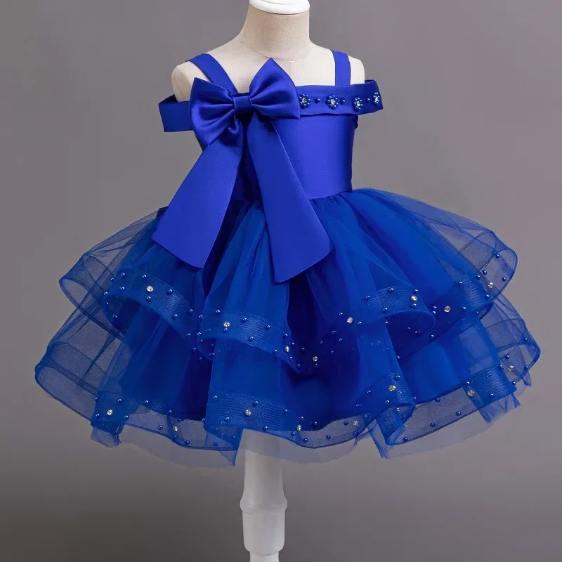 

Party Dress for Girls Infant Lace Children Bridesmaid Elegant Dress for baby Girls Clothes Kids Girl Tutu Birthday Princess