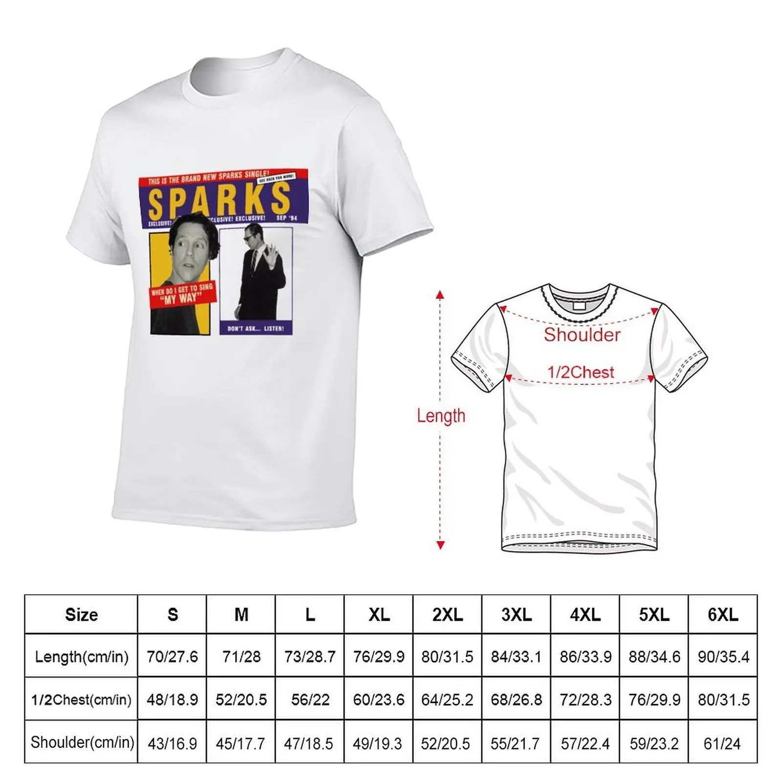 SPARKS - WHEN DO I GET TO SING MY WAY T-Shirt t shirts for man pack cotton T-Shirt