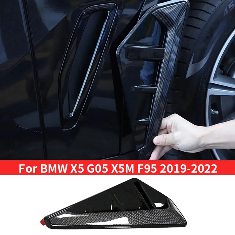 

For BMW X5 G05 X5M F95 2019-2022 Car Styling Front Fender Side Shark Gill Side Air Outlet Cover Trim Car Replacement Parts