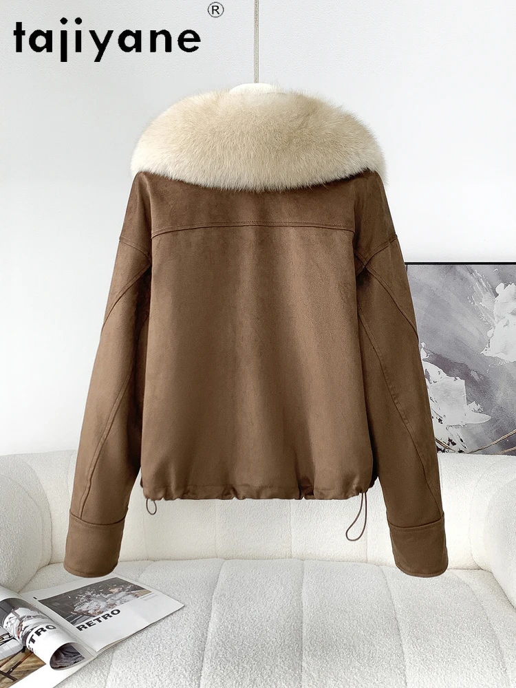 TAJIYANE Ganzendons Korte Jassen Vrouwen Vos Bontkraag Outerwears Premium Vrouwelijke Jassen Winter Vrouw Kleding 2025/2011 Nadal libre