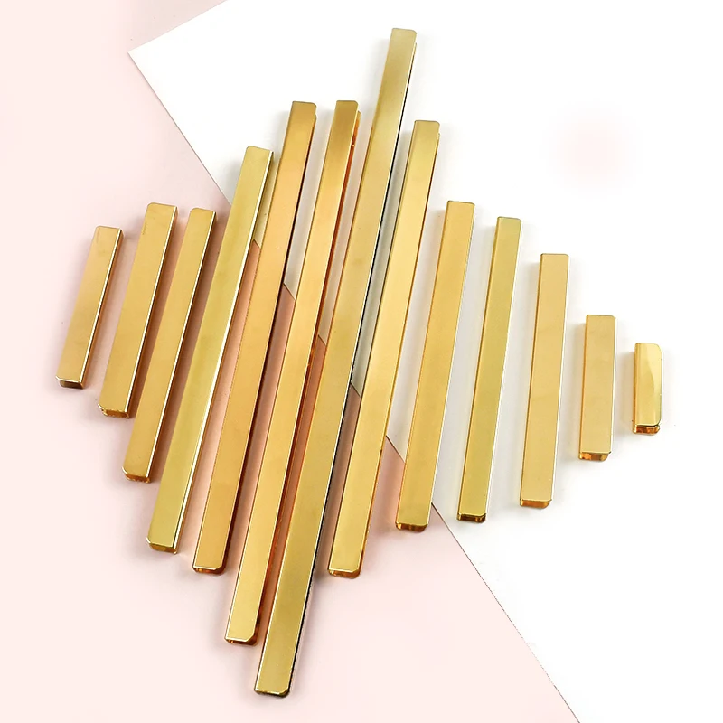 

10P Meetee 3-25cm Handbag Metal Buckles Corner Protector Strips Clasp Bag Edges Screws End Clip Buckle Purse Decoration Hardware