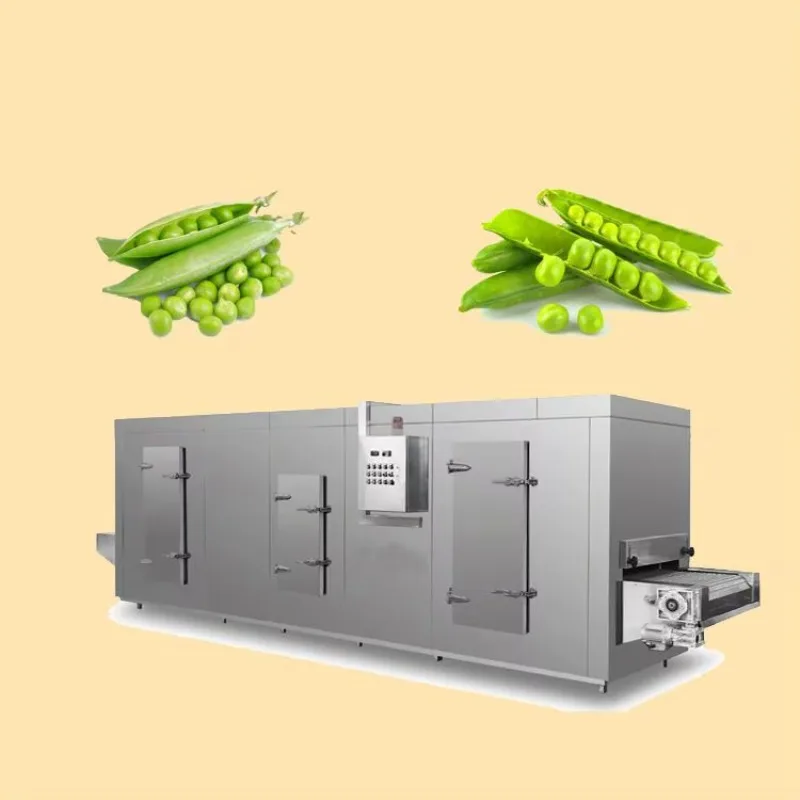 Factory Direct Industrial IQF Tunnel Freezer Automatic 380V Quick Freezing Machine for Seafood Meat Vegetable Snack Processing