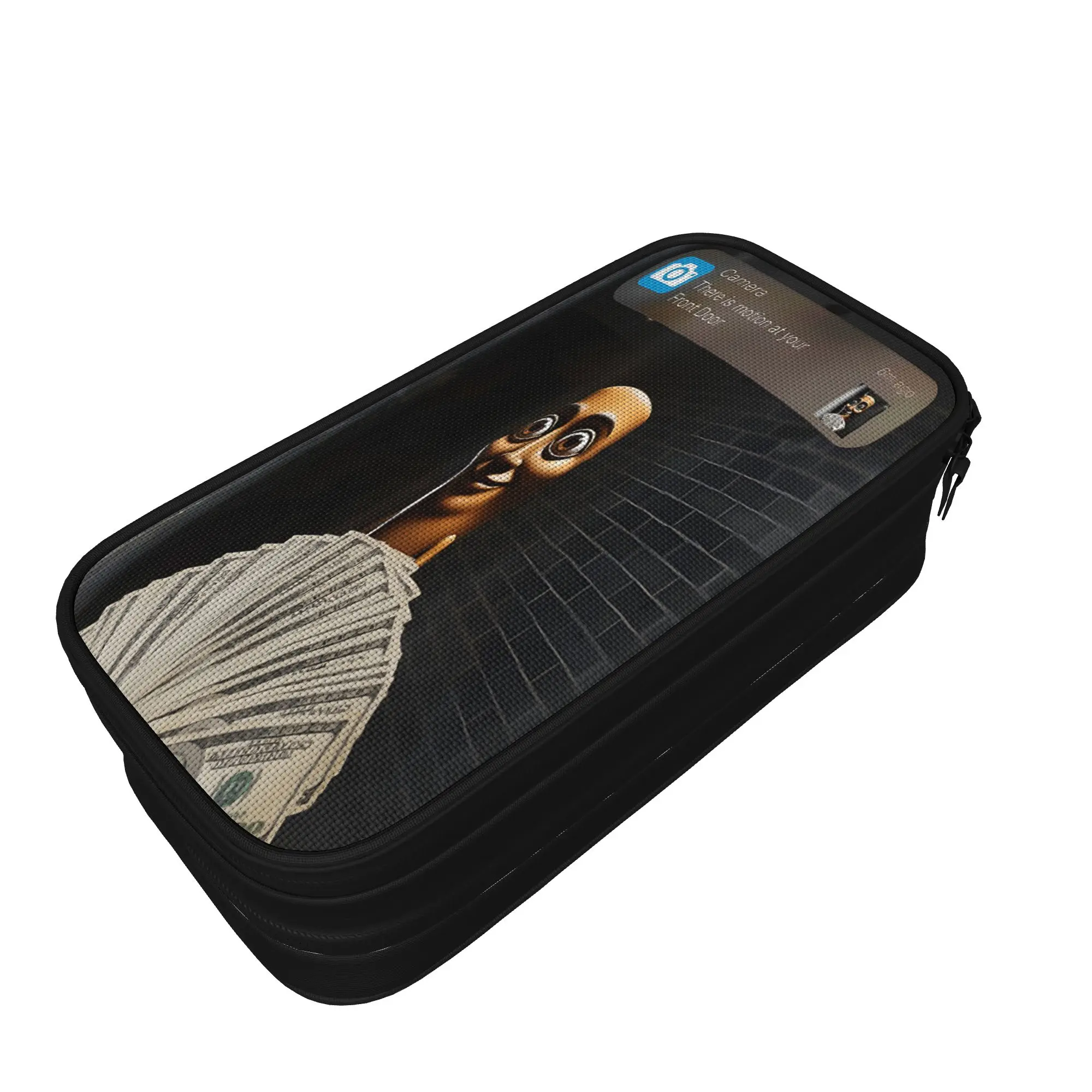 There is Motion at Your Front Door Tung Tung Tung Sahur Pencil Case School Pencil Cases Zipper Boy Pencil Box School Stationery