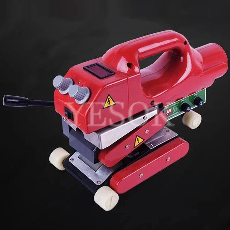 Máquina de soldadura de geomembrana de 220V/110V, máquina de soldadura de cuña caliente, soldador de revestimiento de plástico de hoja de HDPE, máquina de sellado de película de PVC LST800D
