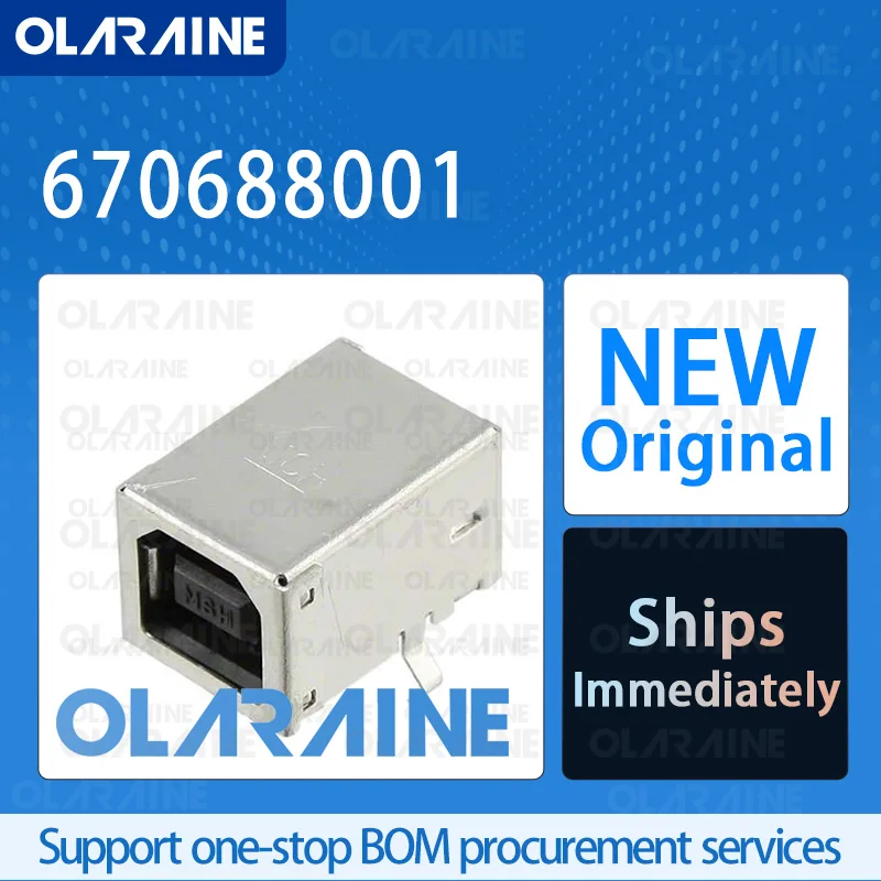 

20/50/100Pcs 670688001 100% brand new and original IC chip USB connector 4 Contact 1.5 A