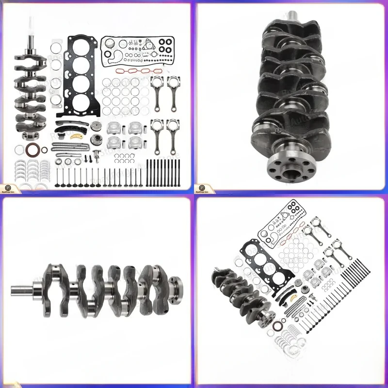 Engine Rebuild Overhaul Kit with Crankshaft Rods and Timing Components for Toyota 2ZR-FE 1.8L