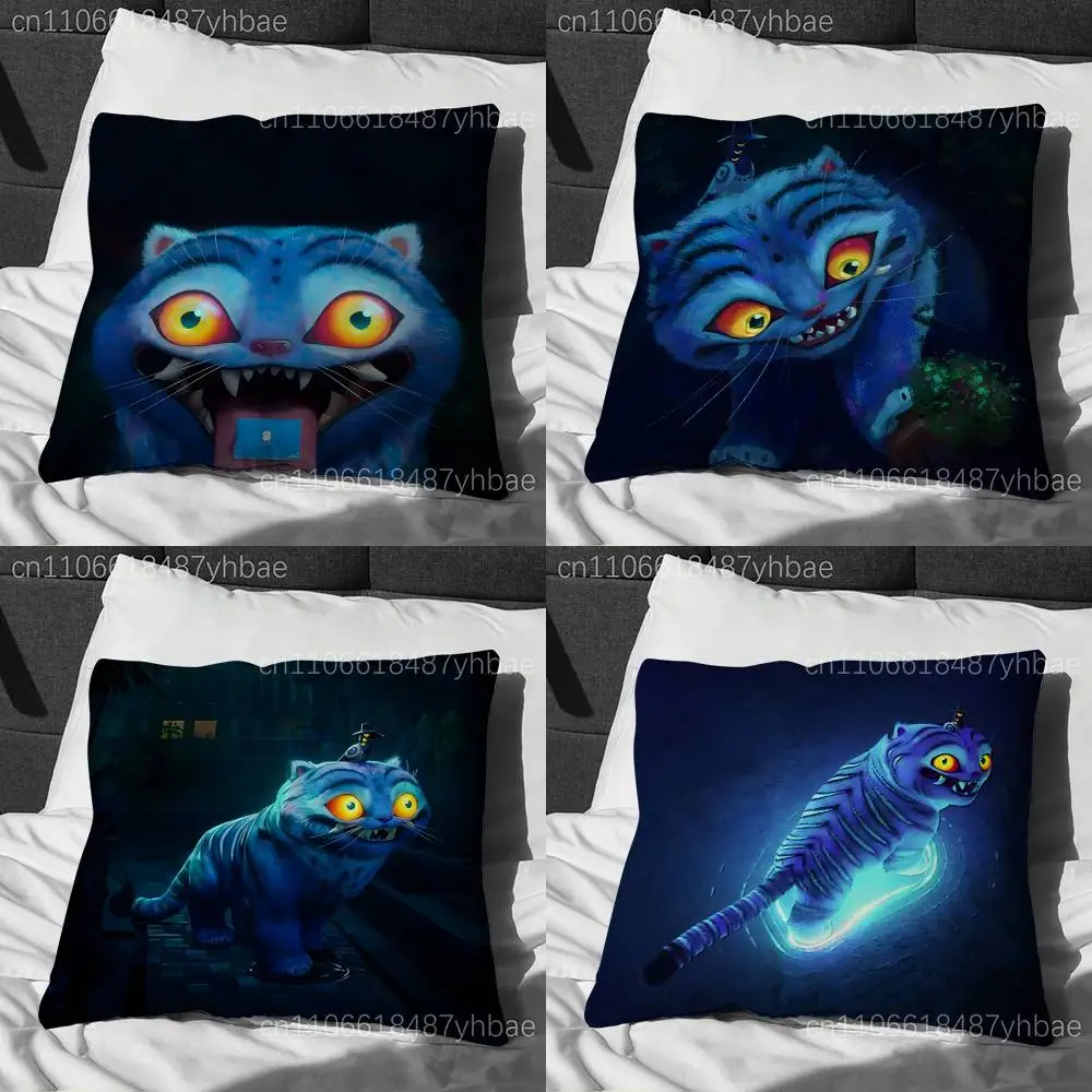 

D-Derpy Tiger Cute Hunters Pillowcases Cute Funny Pillow Case For Wedding Party Home Decor Comfy Pillow Cover