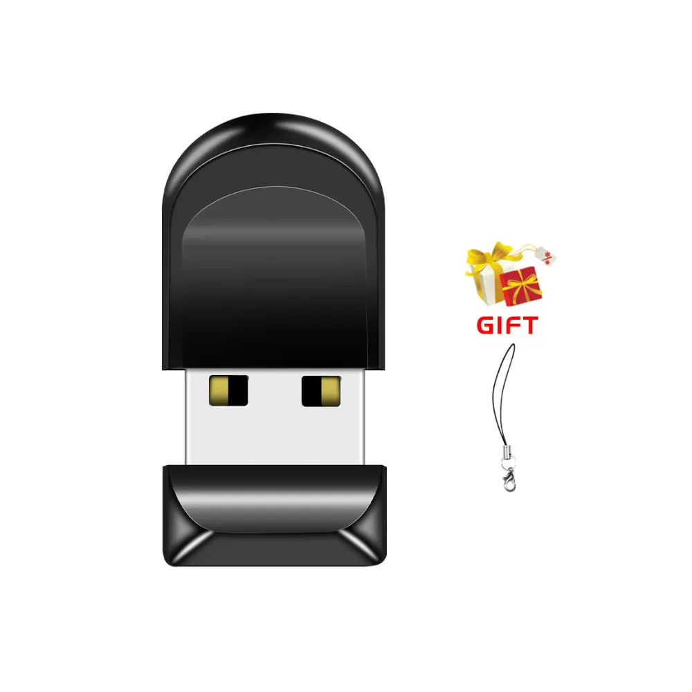 2025 Popular Mini Black USB Flash drive 4GB 8GB 16GB Memory stick 32GB USB flash drive 64GB 128GB Pen drive