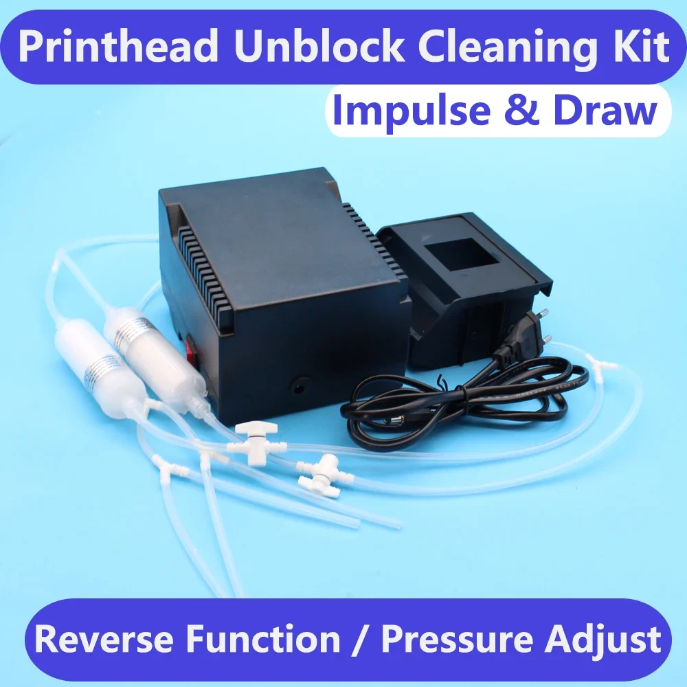 Printhead DTF Ink Clogged Cleaning Machine Washer Unclog Reverse For Epson L1800 L805 1390 i3200 4720 XP600 DX6 Print Head Clean