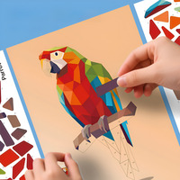 3D Geometry Collage Stickers Handmade Puzzle Sticker Toys Enhance Focus Training Enlightenment Toys for Children