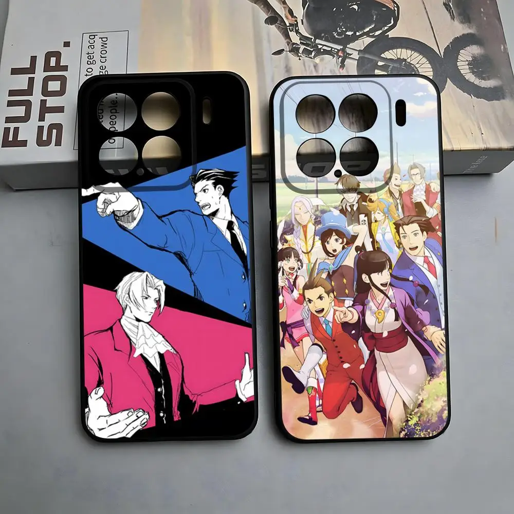 Coque de téléphone Game Ace A- Attorney, étui souple noir pour Xiaomi 17 15 14 13 12 Mi 11 Ultra T Pro Lite