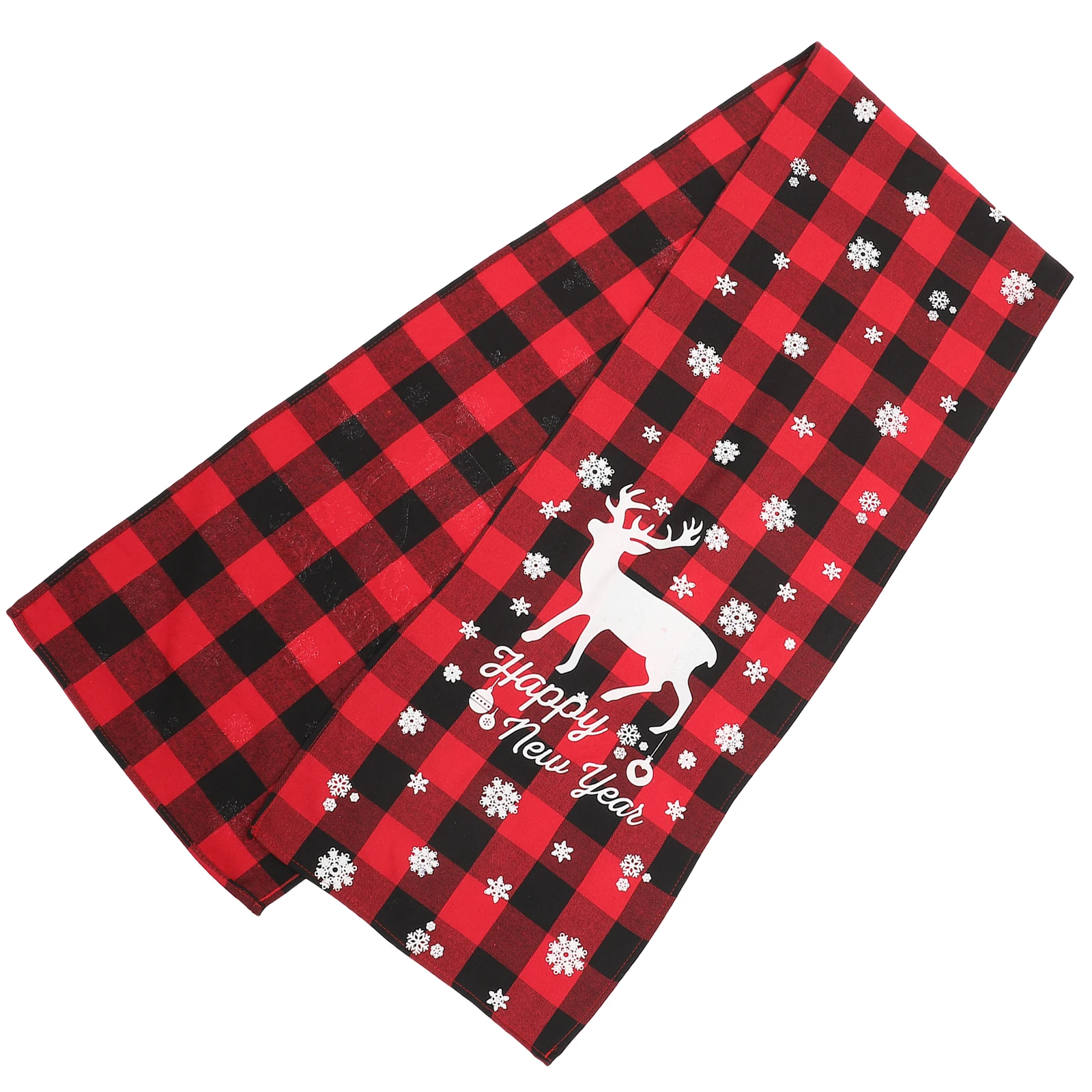 

Christmas Table Runner Xmas Theme Elk Pattern Tablecloth For Party Home Hotel Decor Festival Holiday Supplies