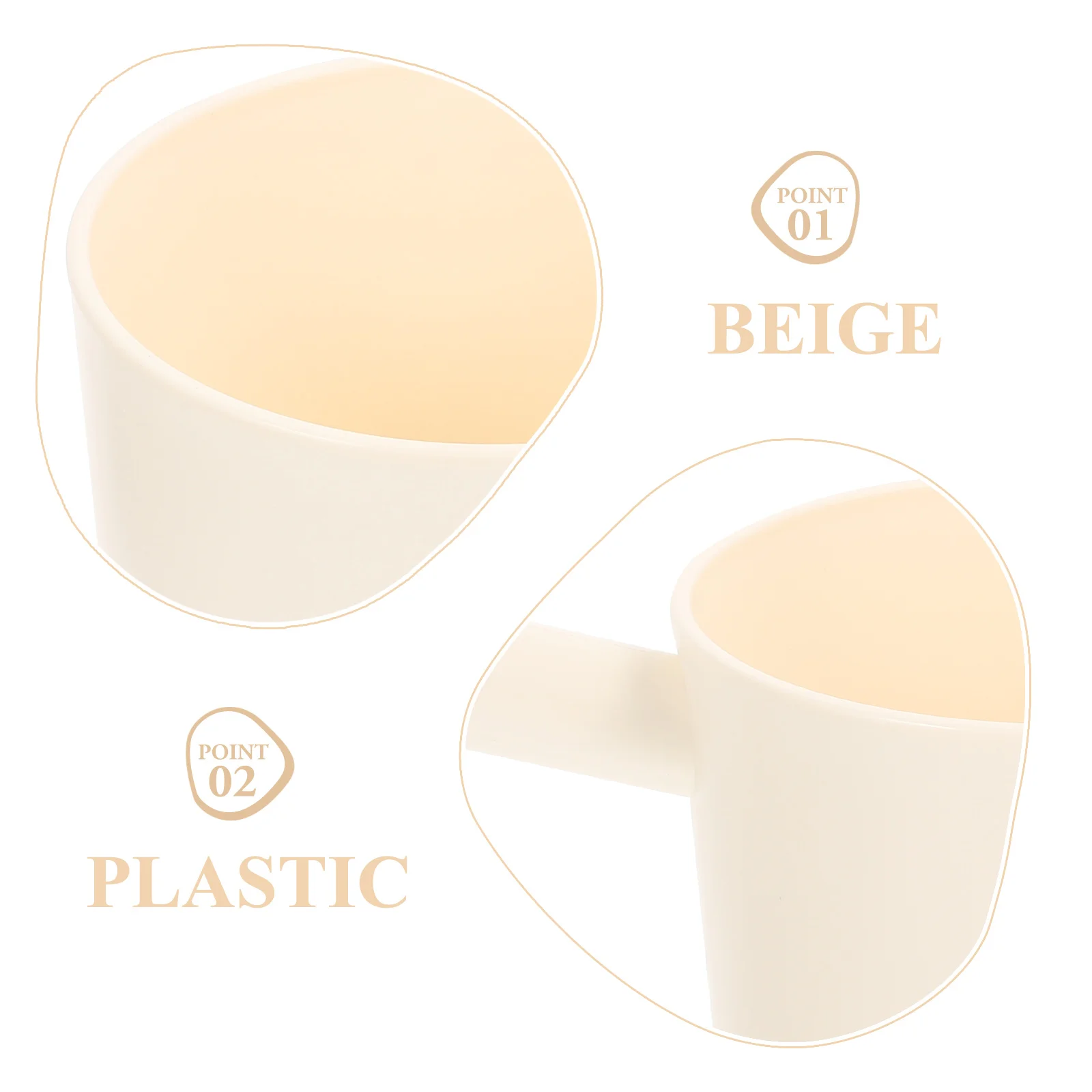 

2pcs Thickened Bath Ladle Long Handle Plastic Water Scoop For Kitchen Bathroom Kids Bathing Household Watering Multipurpose