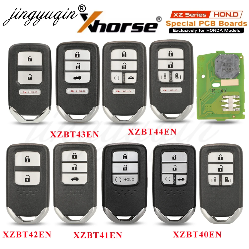 XHORSE VVDI Fernbedienungsschlüssel XZBT44EN XZBT43EN XZBT42EN XZBT41EN XZBT40EN Exklusiv für Honda Civic, Accord, CRV, Ridgeline, Odyssey
