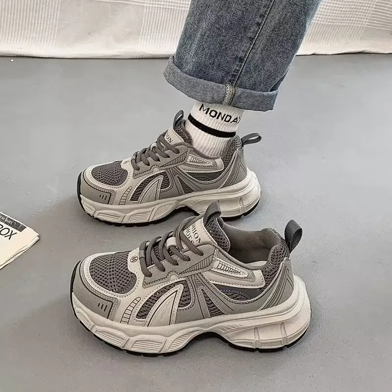 

New popular versatile breathable thick sole casual sports men Trendy shoes