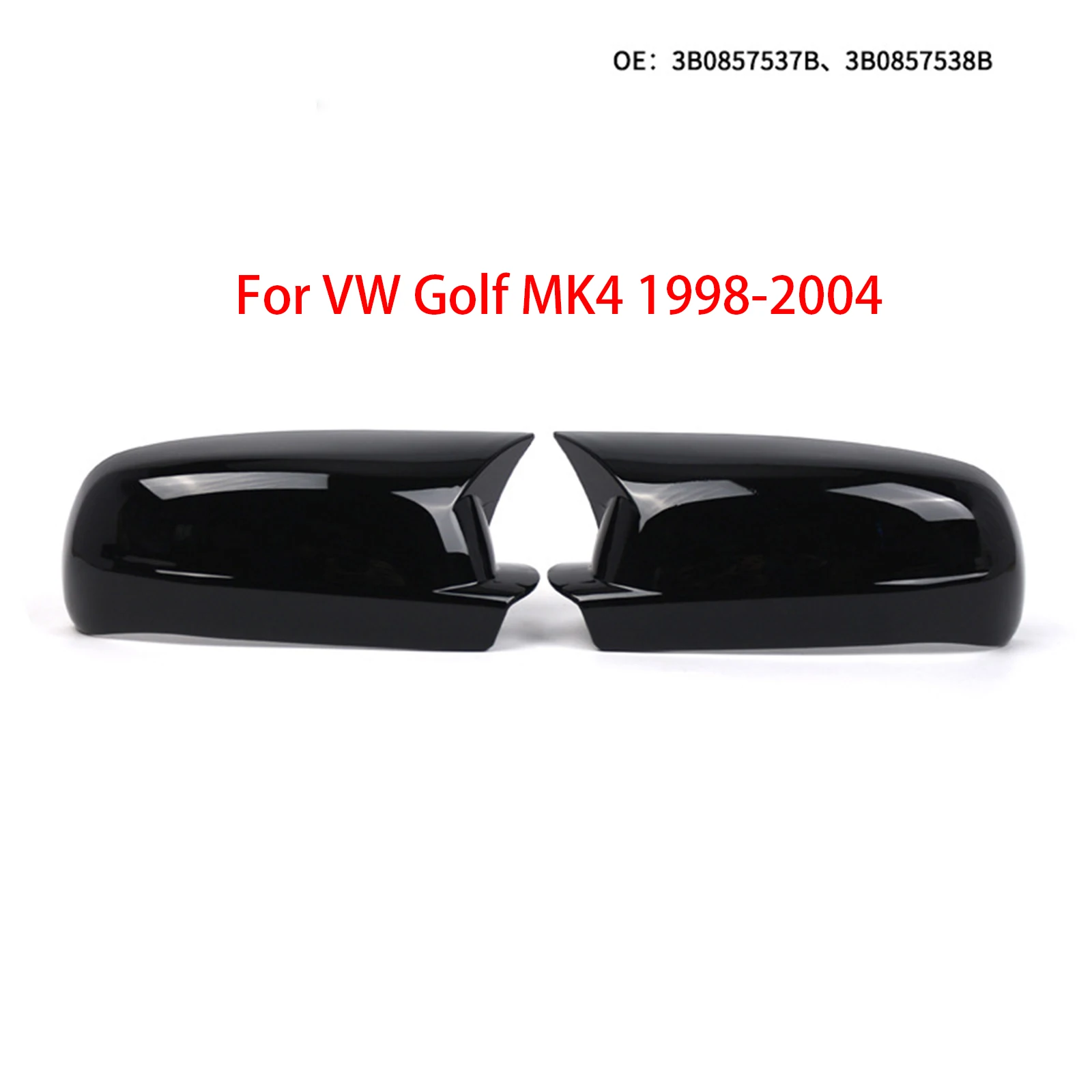 

Bright black Volkswagen Golf 4 rearview mirror cover decoration, suitable for Volkswagen Golf MK4 models from 1998 to 2004