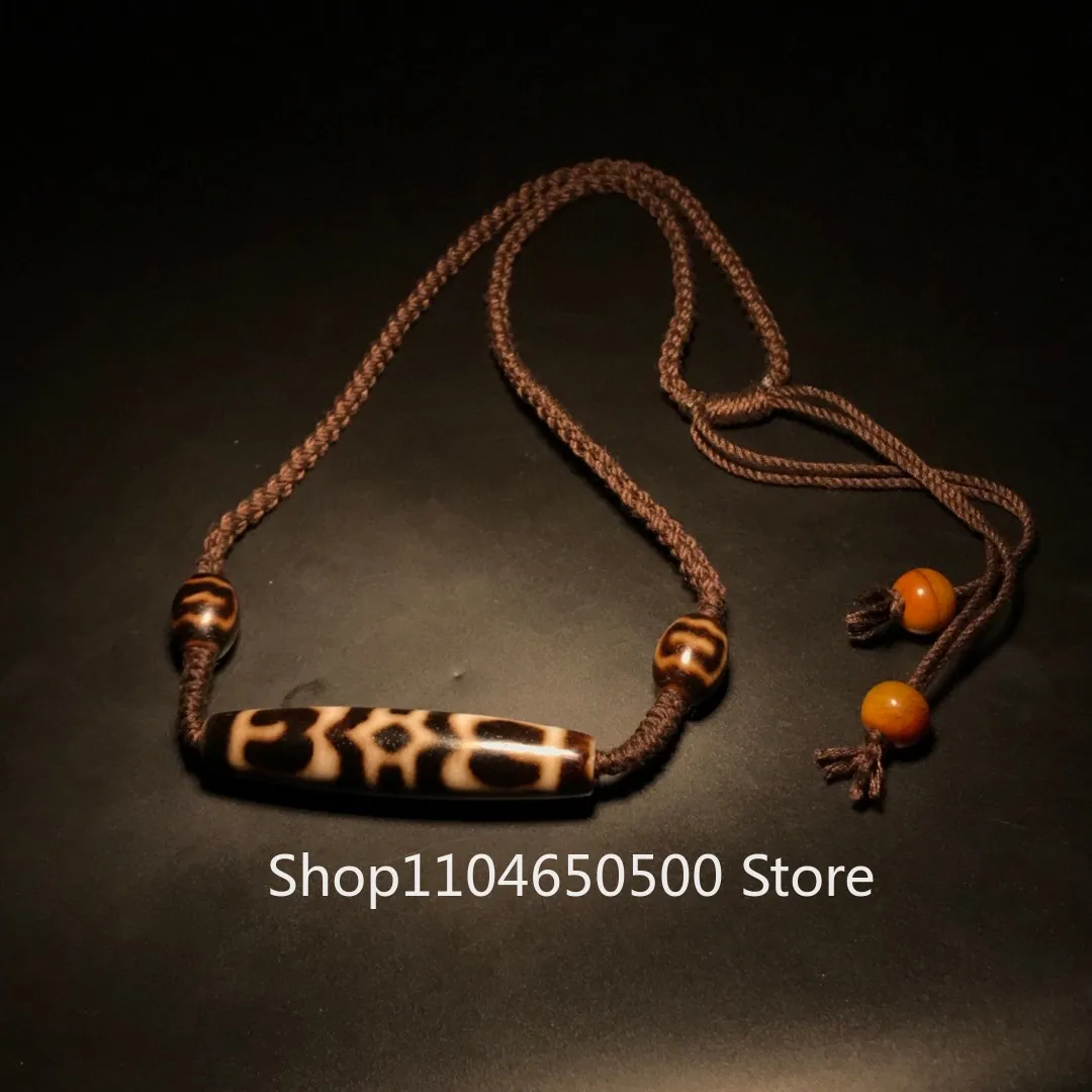 

Тибетский черно-белый агат, главная шляпа лотоса, Dapeng, птица, кулон из бисера, кулон, ожерелье Duobao, ювелирный ремешок, 13*58 м