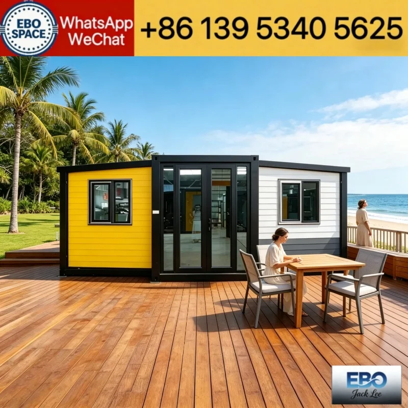 Made in China 20ft mini container cabin, luxury villa holiday house, fast construction Container Shelter