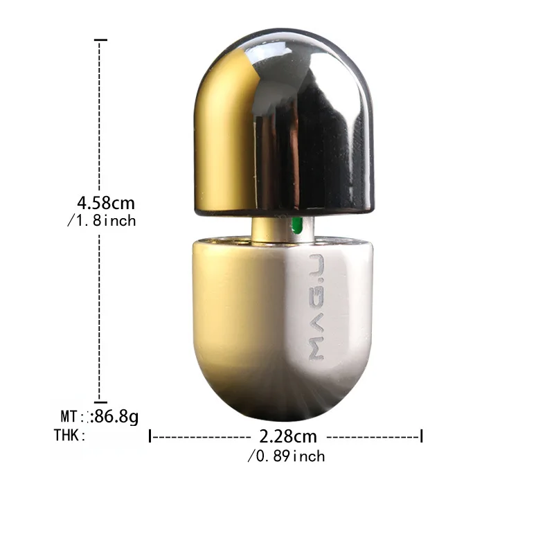 Pill Coin EDC Magnetic Levitation Capsule Toys Hand Spinner Fidget Toys Adult Metal Hand Spinning Stress Relief ADHD Autism Toys