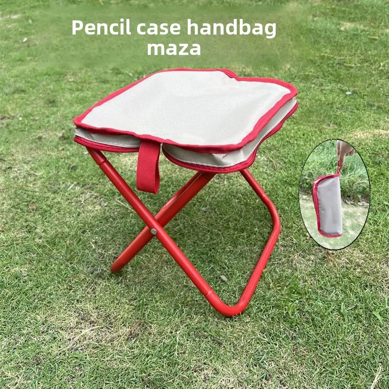 

Портативный уличный стул, складной стул для кемпинга с сумкой для хранения, небольшой стул Mazar для рыбалки, скалолазания, кемпинга