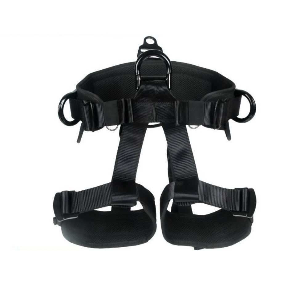 22KN Fire Rescue Safety Harness - Seat-Mounted Rappelling, Half-Body Safety Belt for Outdoor Rescue & Climbing