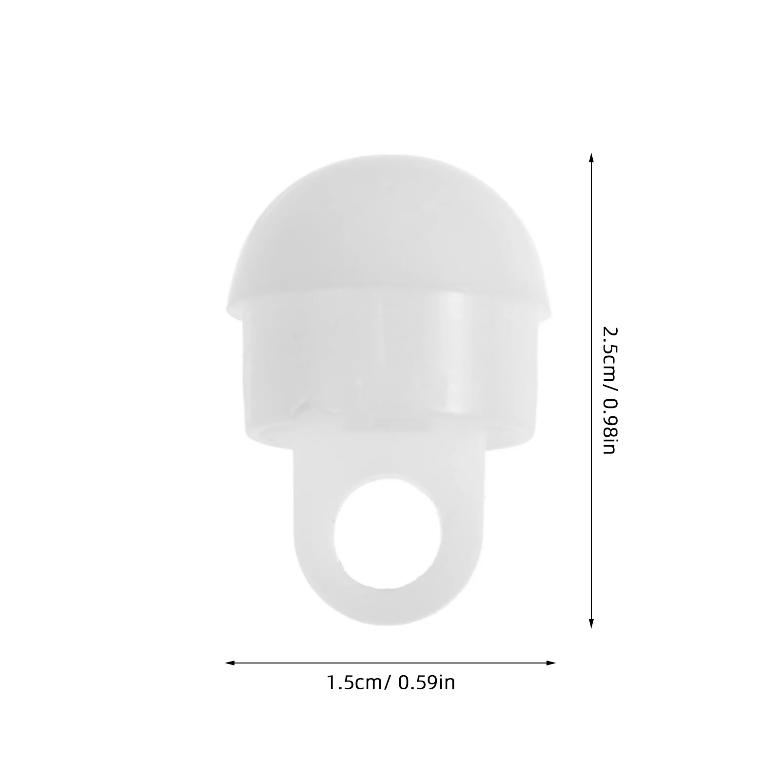 อุปกรณ์เสริมไฟสวนพลังงานแสงอาทิตย์ 100 ชิ้น ฝาครอบโคมไฟสนามแบบครึ่งวงกลม ปลั๊กเสียบโคมไฟแบบมัลติฟังก์ชั่นสำหรับติดตั้งบนพื้นดิน สำหรับไฟโซลาร์กลางแจ้ง