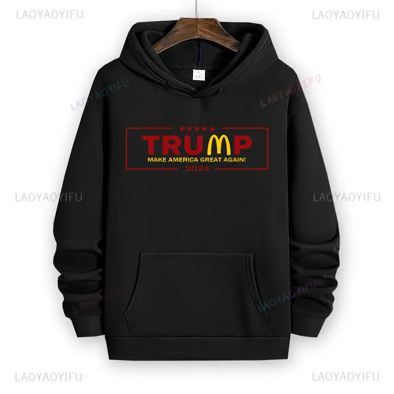 Funny Trump Shirt McDonald Hoodies Pennsylvania Trump 2024 Shirt Trump Warmth Sweatshirt Fashion Casual Wear Unisex Hoodie