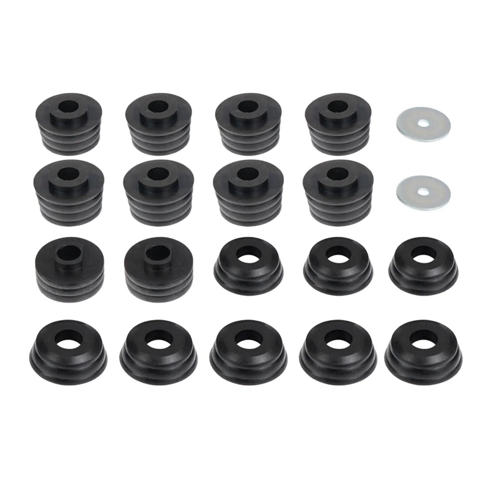 Body Cab Mount Bushing Set Automotive Metal Easy Installation Body Mount Bushing Set for Chevy Silverado 1999-2014 Replaces