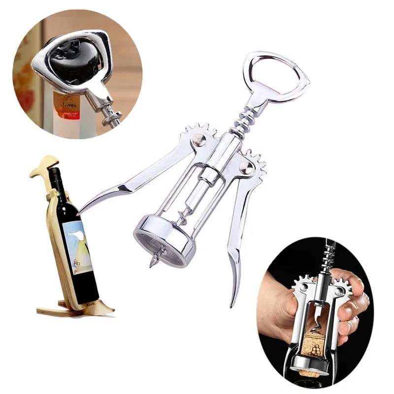 

Portable Multifunctional Classic Bottle Opener Premium Zinc Alloy Wine Bottle Champagne Opener Corkscrews Wine Cork Remover