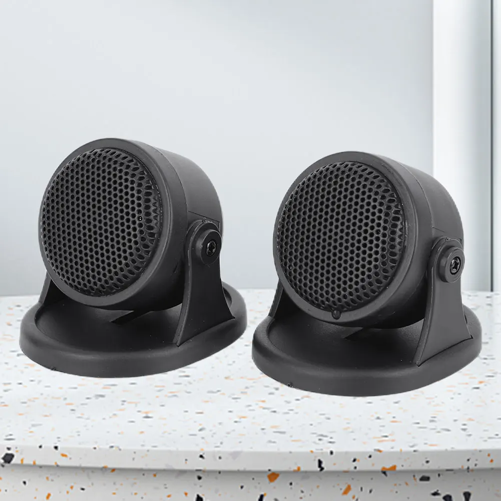 12V Mini Dome Tweeter 45 Degree Adjustable High Efficiency Car Speaker 98dB Loudspeaker Car Audio System for Vehicle SUV Auto