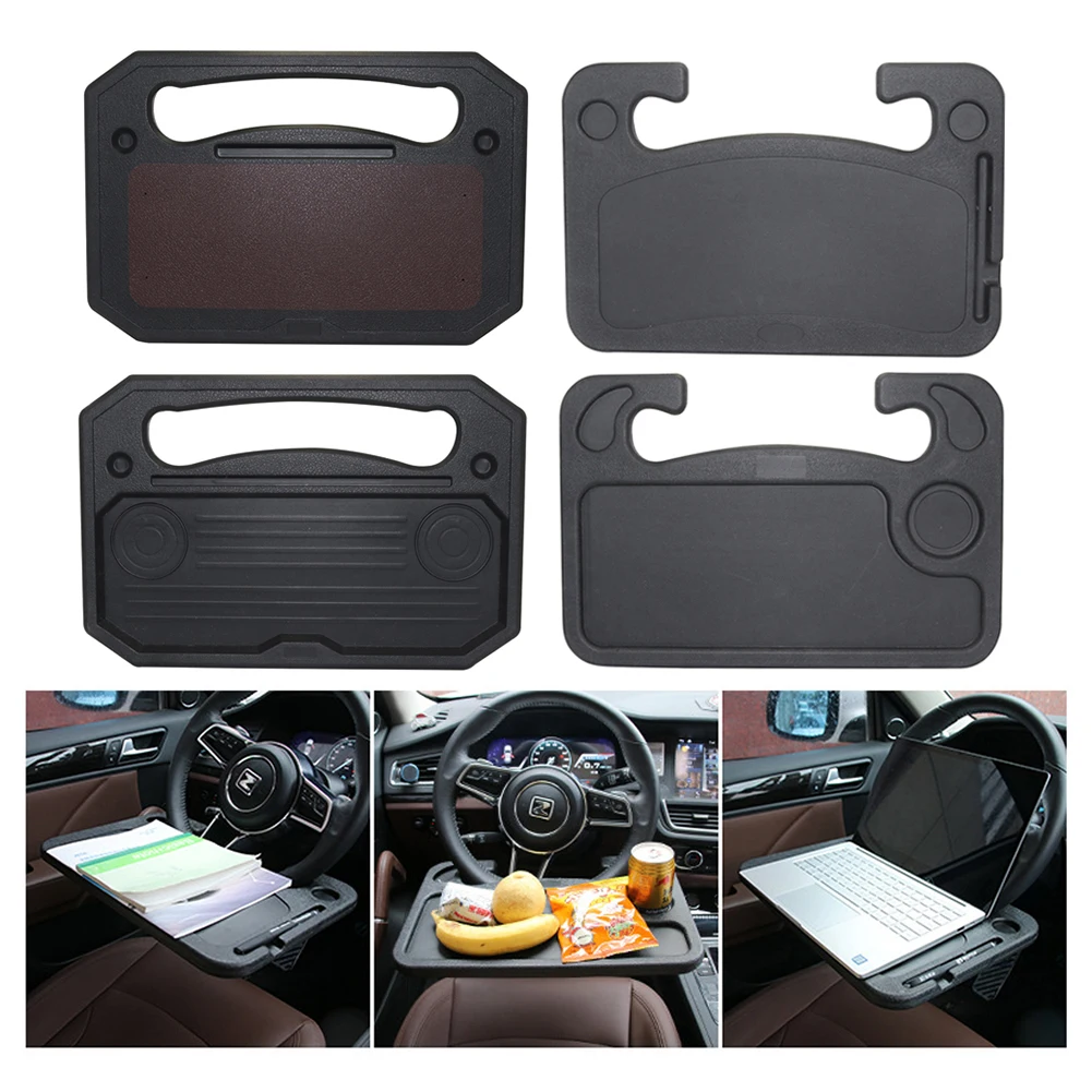 Steering Wheel Mini Dining Table Car Tray For Eating Laptop Tablet Computer Multi-function Travel Portable Car Workbench Usual