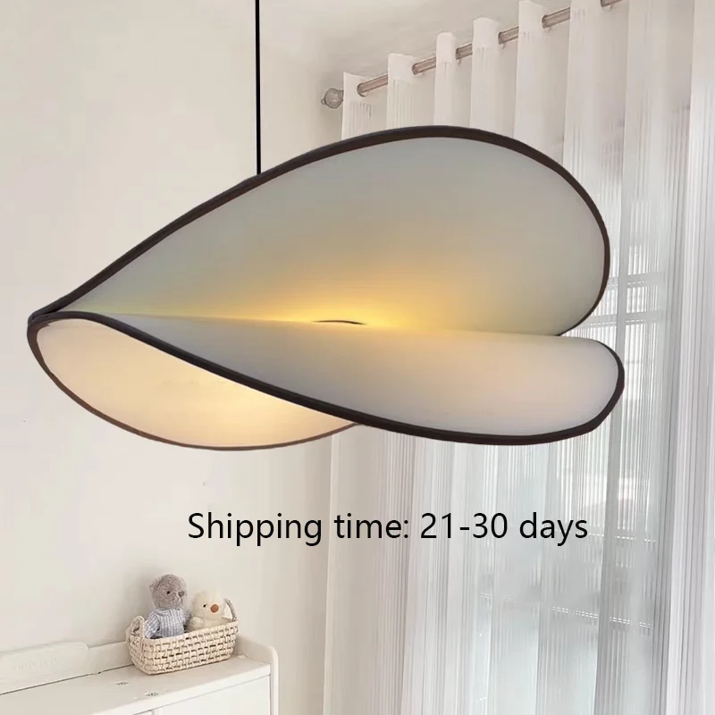 

Three Weeks Delivery, Modern White Potato Chip Shaped LED Pendant Light, Dining Room Home Ceiling Lighting Decoration, D60 cm.