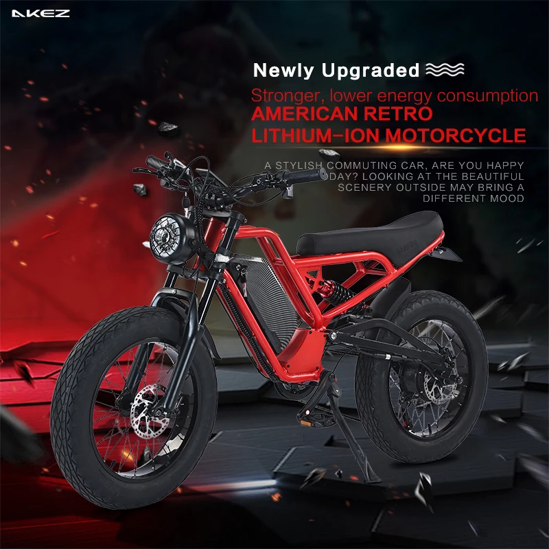 1500W Vintage Fat Tire E-Bike 1
