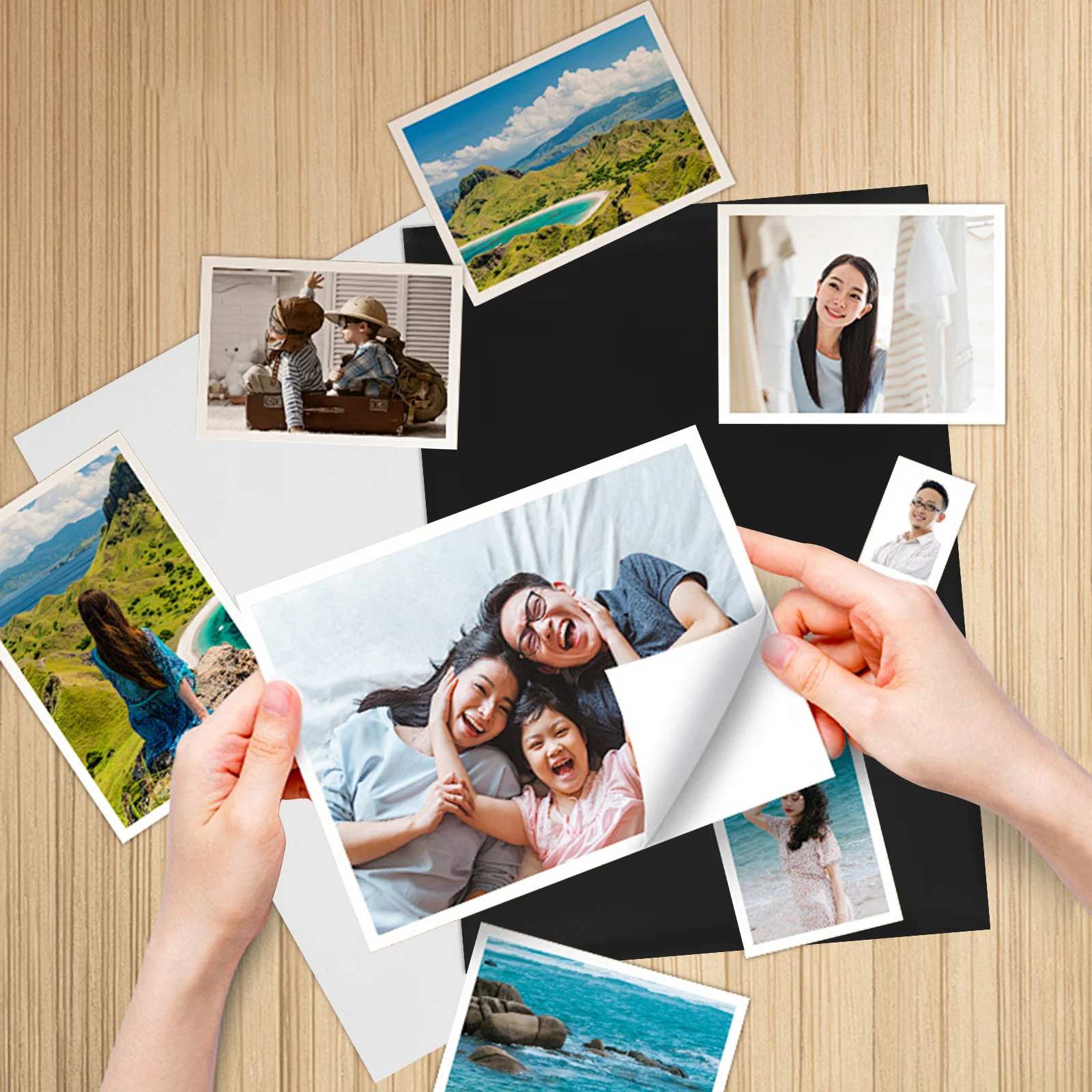 

10 Sheets Magnetic Printable Sheets Flexible Magnet Paper Photo Magnet Sheet Compatible with Standard Printers