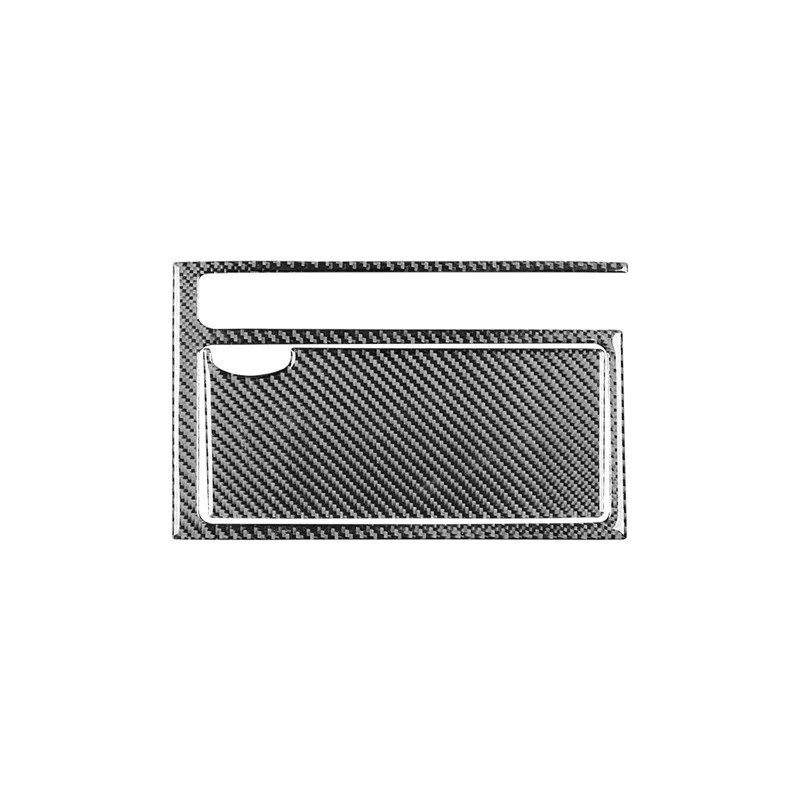 For Mazda 3 2004-2009 Carbon Fiber Car Center Storage Box Panel Water Cup Holder Trim Cover Decoration Sticker Auto Accessories