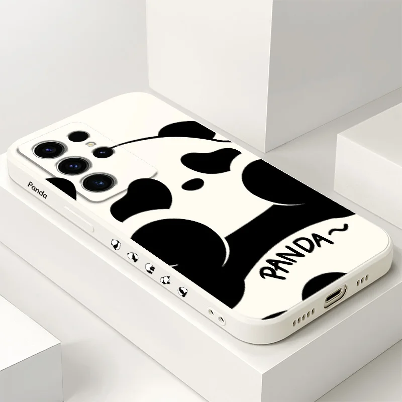 

Loving Little Panda Phone Case For Samsung Galaxy S25 S24 S23 S22 S21 S20 S10 S10E Ultra Plus FE Note 20 Ultra Plus Cover