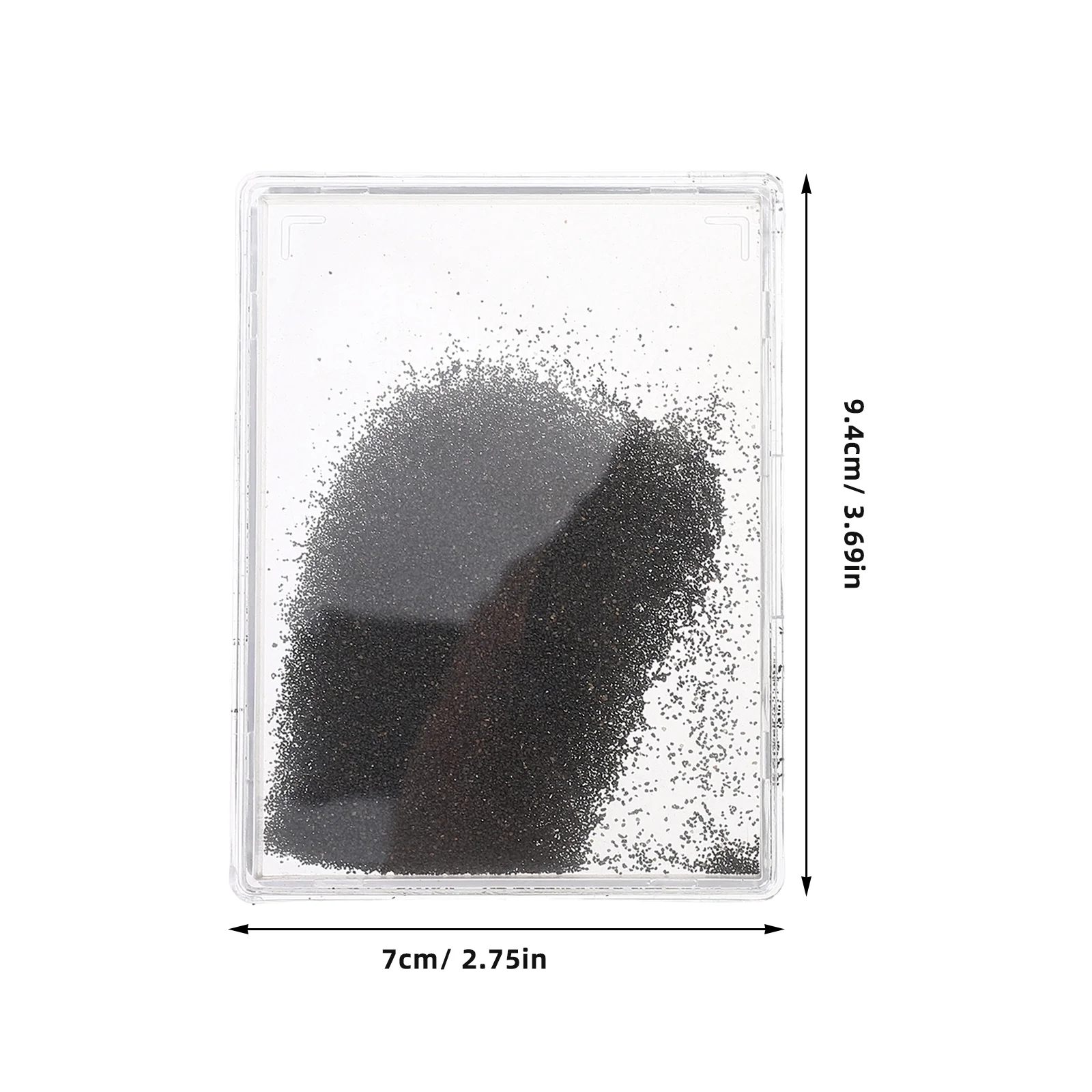 Magnetic Field Iron Filings Case for Science Experiments Physics Teaching Device Portable Powder Box for Electromagnetism