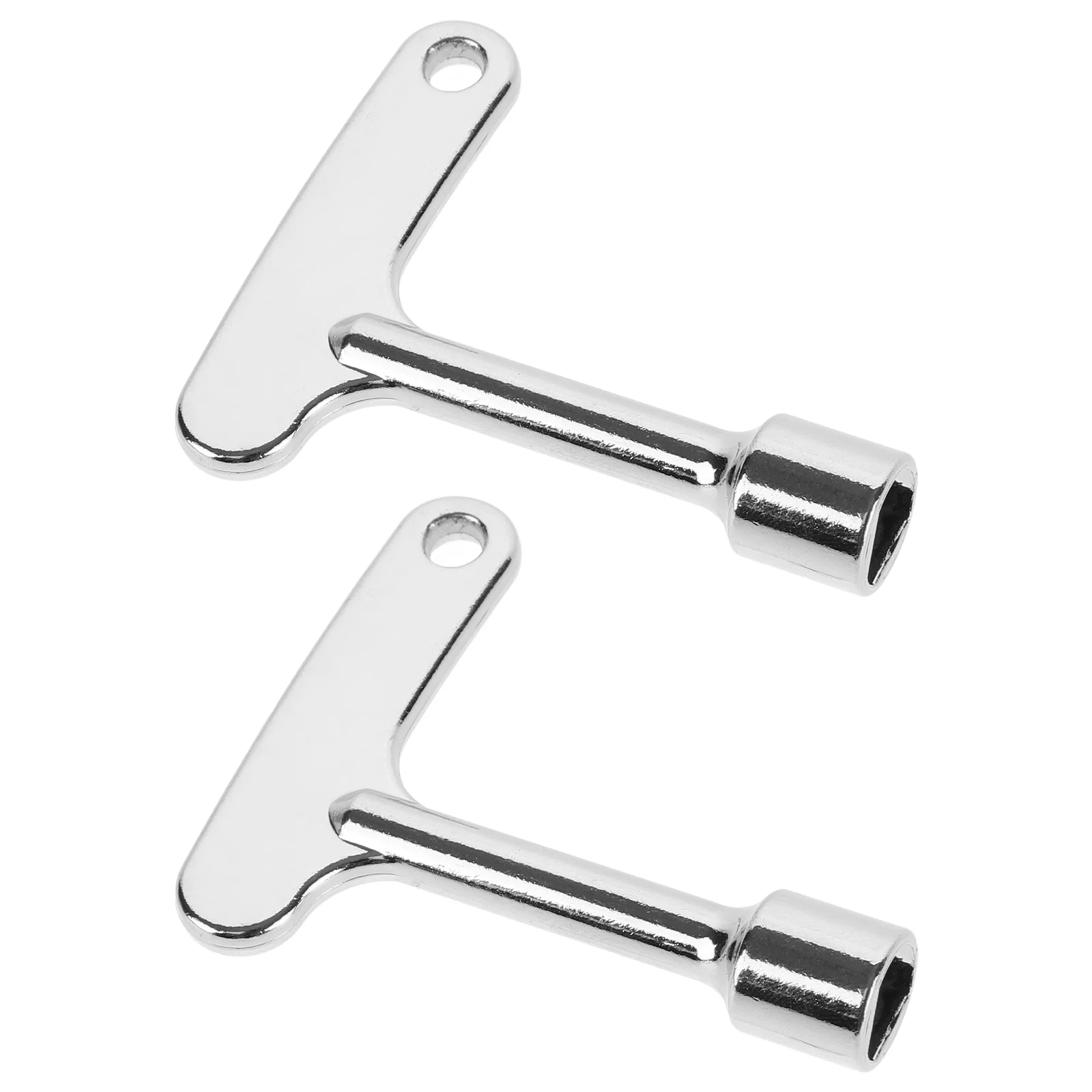 2 Pcs Trash Can Key Spanner Keys Waste Bin Garbage Dustbin Bins Door Lock Tool for