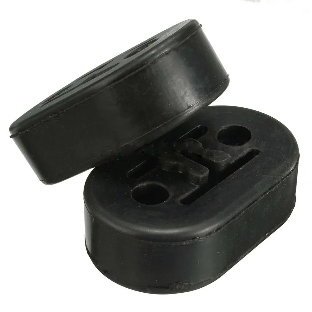 

2pcs Car Exhaust Tail Pipe Mount Bracket Hanger Rubber Heavy Duty 2 Holes Hanger Insulator Car Interior Part Accessories