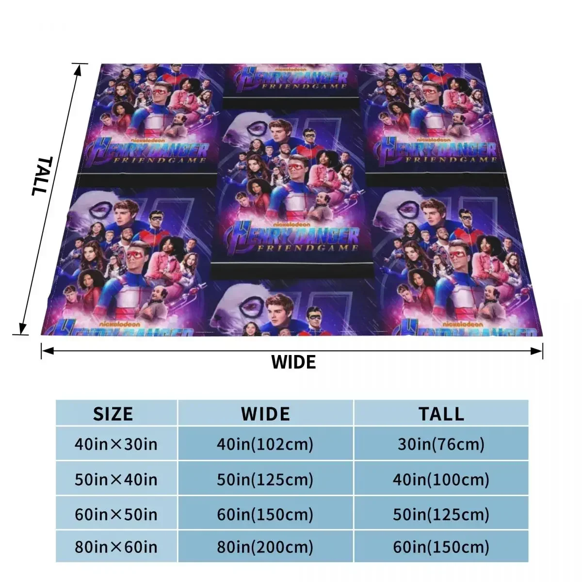 Captain Henry and Kid Danger Throw Blanket Fluffy Soft Blankets Fluffy Blankets Large Camping Blanket Fashion Sofa Blankets