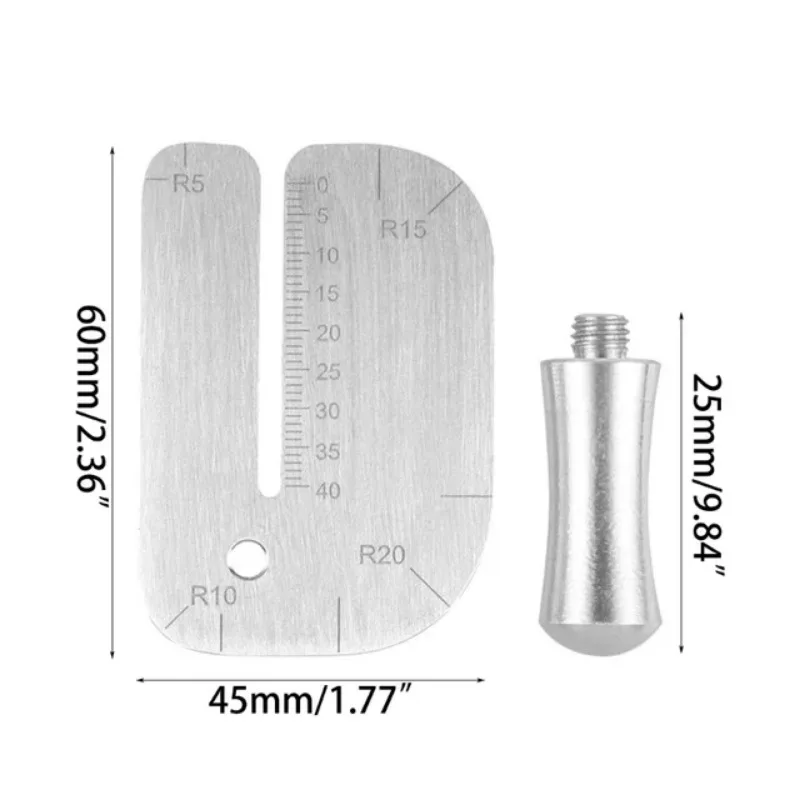 1Set Leather Pulling Board Practical Cutting Ruler Tool Stainless Steel Manual leather Cut Auxiliary Accessories Auxiliary Tool