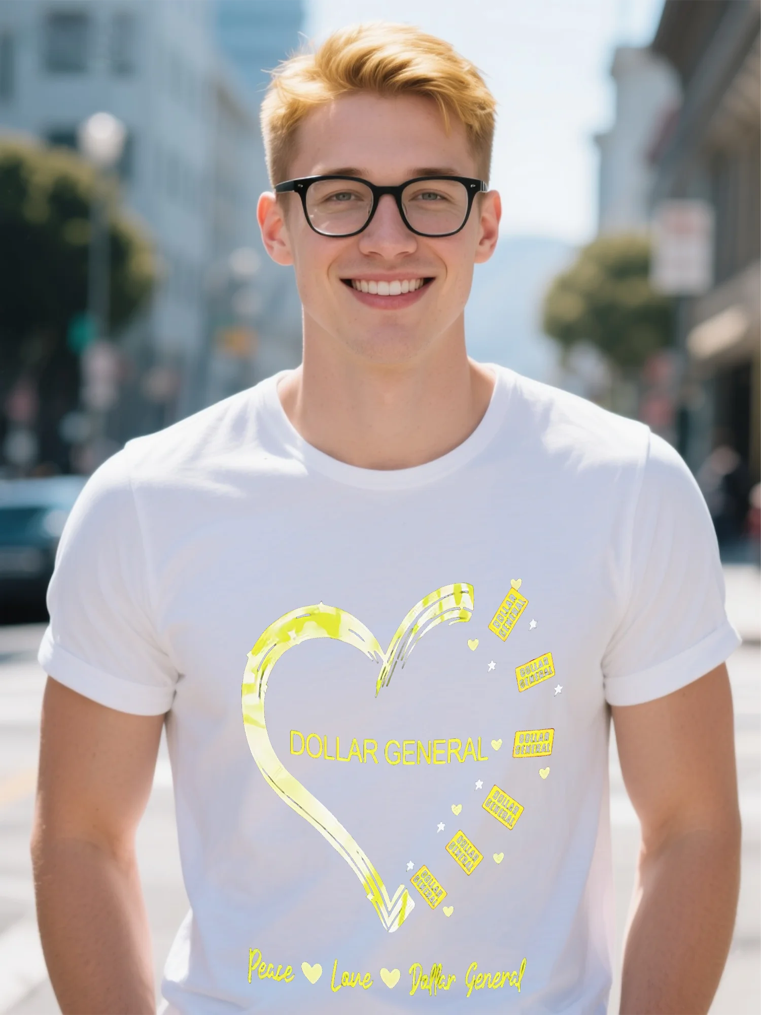 

High Street Men's T-Shirt - White Organic Cotton Abstract Skull Print