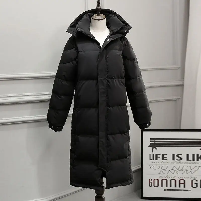 

Куртка на хлопковой подкладке для девочек, длинное стильное утепленное модное пальто выше колена на флисовой подкладке, сохраняющее тепло, минималистичные женские топы больших размеров