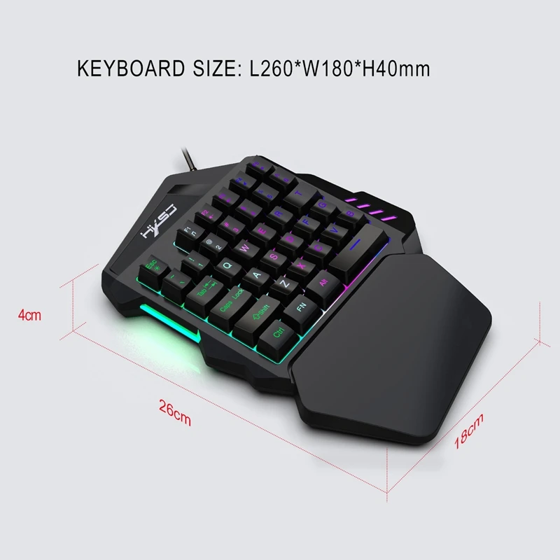 V100+A907 For PUBG Keyboard Mouse Set 35 Keys Mini USB Wired Keyboard+ Mouse Gaming Gift For Laptop PC Notebook Desktop
