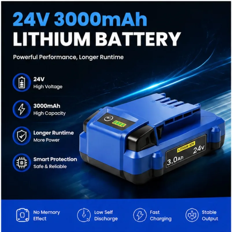 

3AH 5AH for Kobalt 24V Lithium Battery Power Tool Battery Advantages Comprehensive Compatibility with Battery Packs