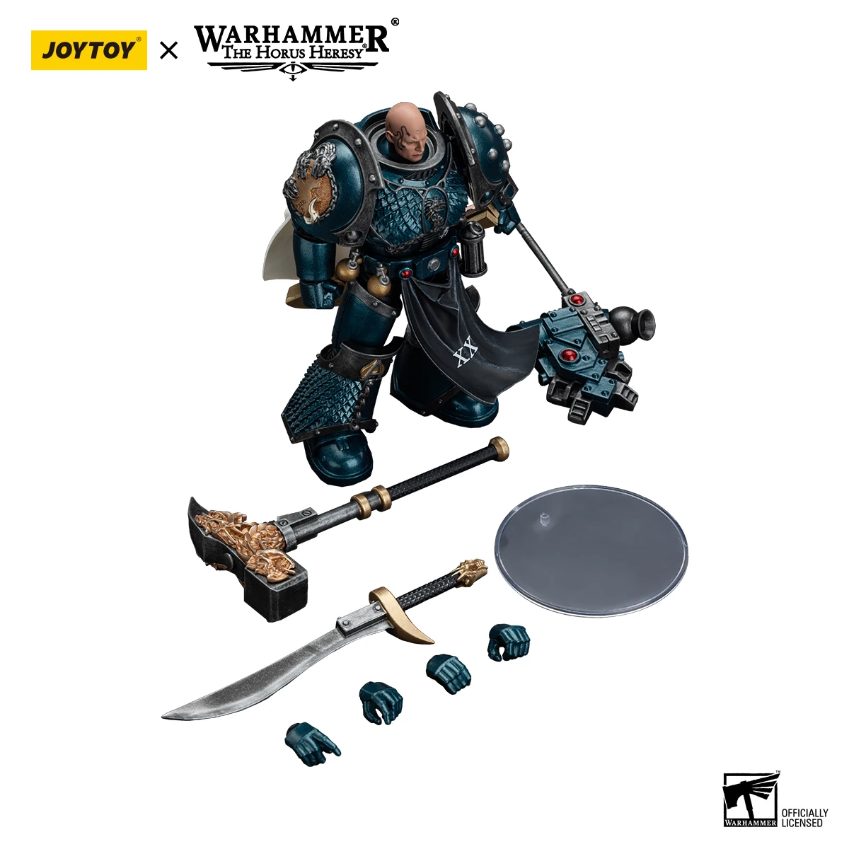 [W magazynie] JOY TOY Warhammer 30K 1/18 figurka Alpha Legion Harrowmaster Armillus Dynat Anime Model wojskowy
