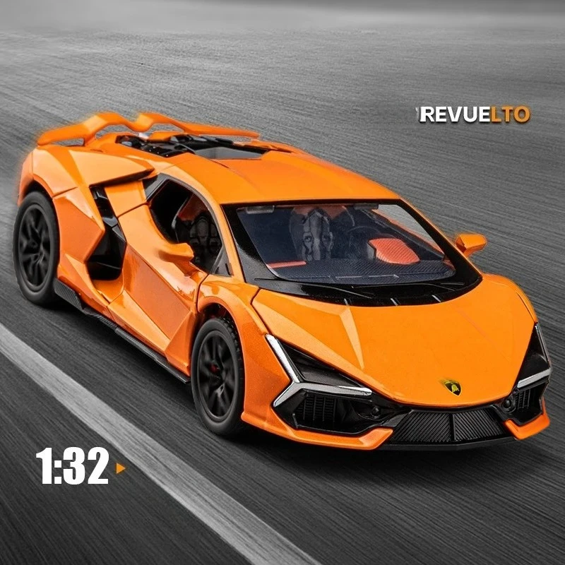 

1:32 Revuelto сплав литая под давлением модель автомобиля звуковой свет детские игрушки коллекция хобби подарки с мальчиками детский подарок