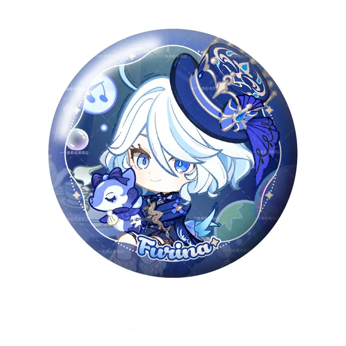 

58MM Anime Genshin Impact Furina Focalors Cosplay Tinplate Badge Backpack Charm Brooch Send Friend Birthday Xmas Graduation Gift