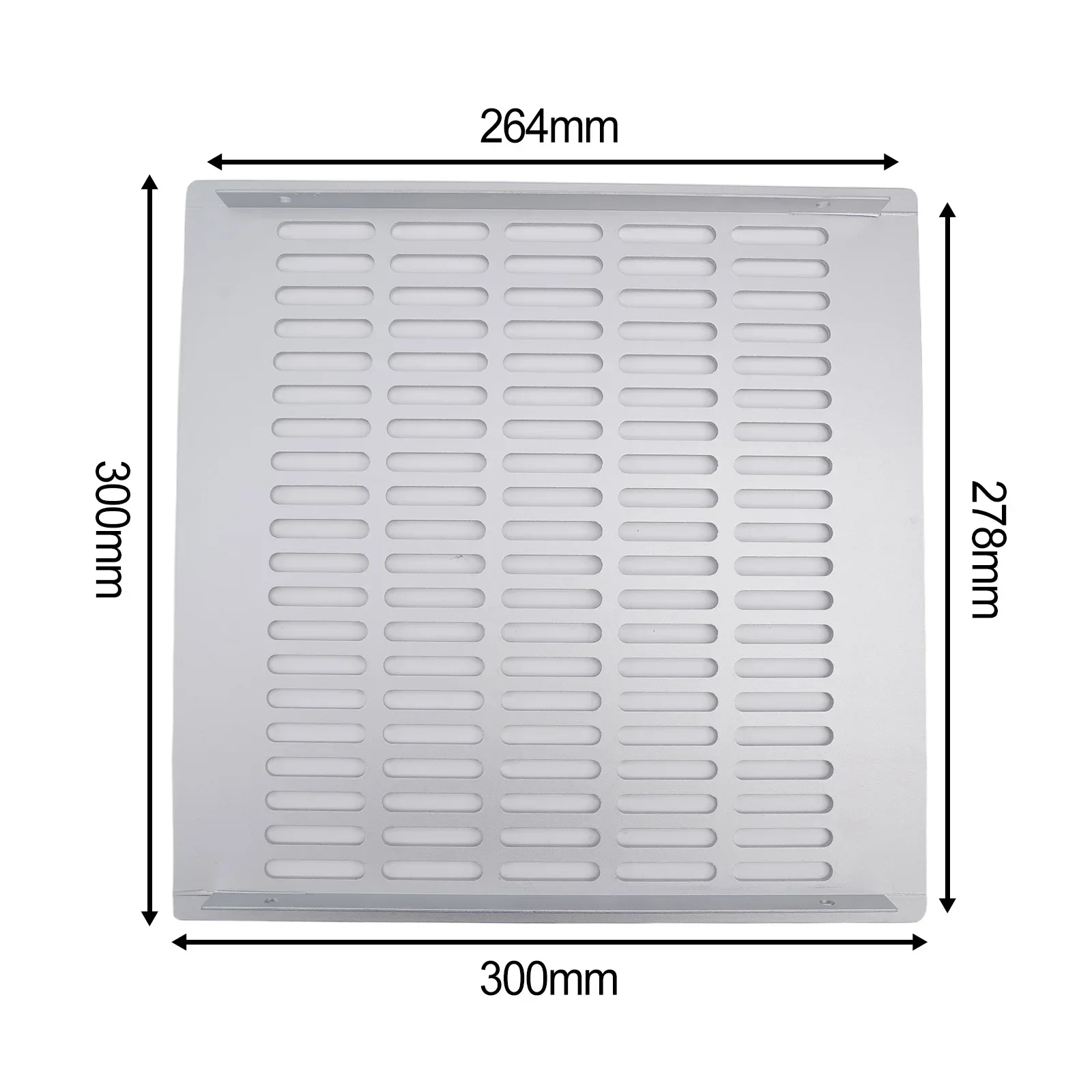 

300mm Aluminium Rectangular Cabinet Wardrobe Air Vent Grille Ventilation-Cover Wardrobe Ventilation Grille Breathable Vents