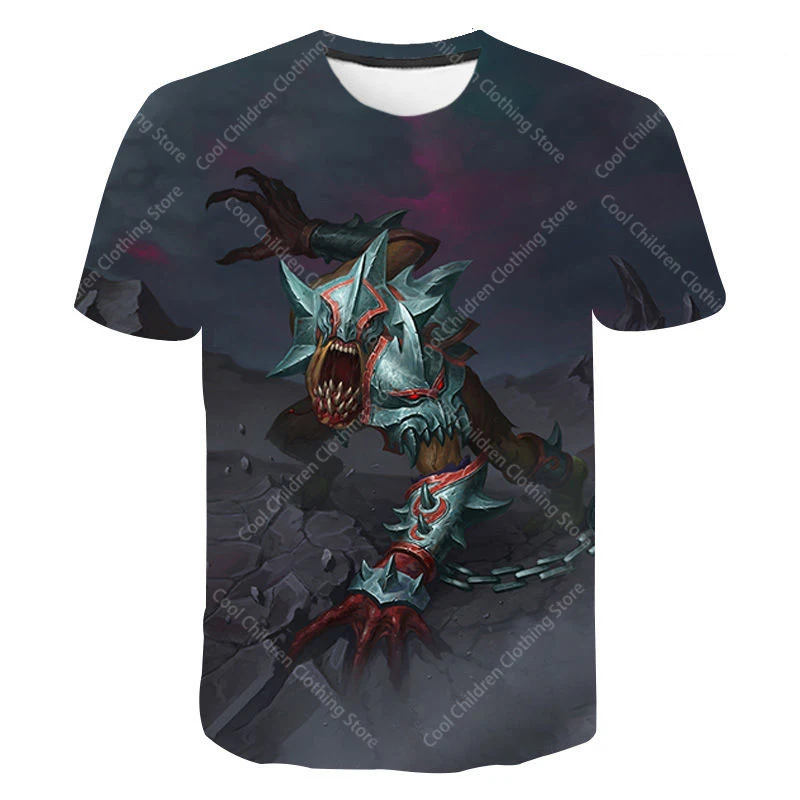 New Dota 2 3D Printed T-shirt Boys Girls Games T Shirts Short Sleeve Harajuku Streetwear Tops Oversized Parent child clothing